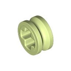 LEGO part 32123b Technic Bush 1/2 Smooth with Axle Hole Semi-Reduced in Spring Yellowish Green/ Yellowish Green