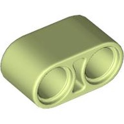 LEGO part 43857 Technic Beam 1 x 2 Thick in Spring Yellowish Green/ Yellowish Green