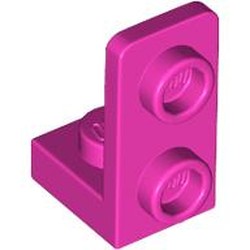 LEGO part 73825 Bracket 1 x 1 - 1 x 2 Inverted in Bright Purple/ Dark Pink