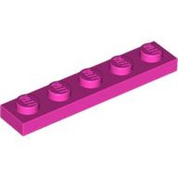 LEGO part 78329 Plate 1 x 5 in Bright Purple/ Dark Pink