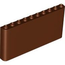 LEGO part 65735 Windscreen 1 x 10 x 4 in Reddish Brown