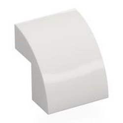 LEGO part 7527 Brick Curved 2 x 2 x 1 2/3 in White