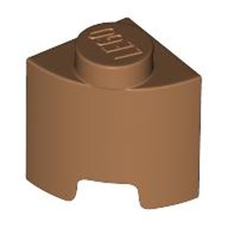 LEGO part 7532 Brick Round, Quarter 1 x 1 in Medium Nougat