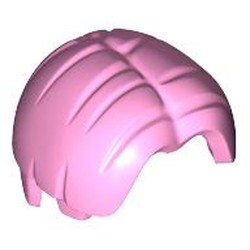 LEGO part 38800 Hair Bowl Cut and Parted in Center in Light Purple/ Bright Pink