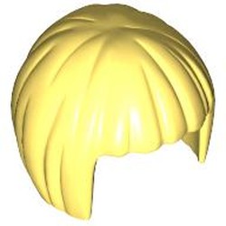 LEGO part 62711 Hair Short Bob Cut in Cool Yellow/ Bright Light Yellow