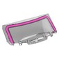 Windscreen, Curved 6 x 2 x 2 with Dark Pink Frame print