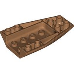LEGO part 43713 Wedge Curved Inverted 6 x 4 in Medium Nougat