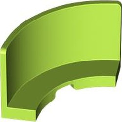 LEGO part 3535 Panel 3 x 3 x 2 Quarter Round in Bright Yellowish Green/ Lime