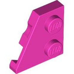 LEGO part 24299 Wedge Plate 2 x 2 Left in Bright Purple/ Dark Pink