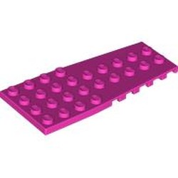 LEGO part 14181 Wedge Plate 4 x 9 with Stud Notches in Bright Purple/ Dark Pink