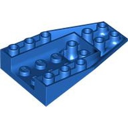 LEGO part 4856b Wedge Sloped Inverted 6 x 4 with 4 Stud Connections in Bright Blue/ Blue