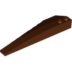 LEGO part 50956 Wedge Curved 10 x 3 Right in Reddish Brown