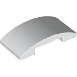 LEGO part 7547 Slope Curved 4 x 2 Double in White