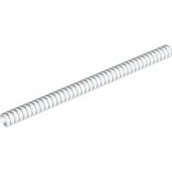 LEGO part 78c14 Hose, Ribbed 7mm D. 14L / 11.2cm in White