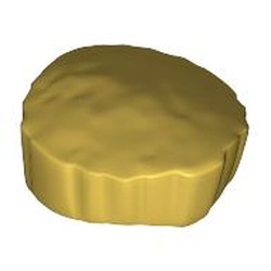 LEGO part 25379 Hair Flat Top, Short with Straight Even Side Sections in Ochre Yellow