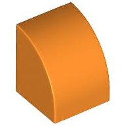 LEGO part 7126 Brick Curved 1 x 1 in Bright Orange/ Orange