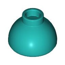 LEGO part 20952 Brick Round 1.5 x 1.5 Dome Top [Plain] in Bright Bluish Green/ Dark Turquoise
