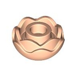 LEGO part 5904 Plant, Flower, Peony Rose with 2 Layers in Light Nougat
