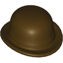 LEGO part 95674 Hat, Bowler in Dark Brown