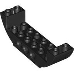 LEGO part 11301 Slope, Curved 2 x 8 x 2 Inverted Double in Black