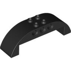 LEGO part 11290 Slope Curved 2 x 8 x 2 Double in Black
