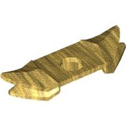LEGO part 7549 Neckwear, Shoulder Guard, Pointy with Studs on Back in Warm Gold/ Pearl Gold