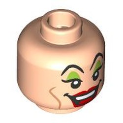 LEGO part 28621pr9578 Minifig Head with print in Light Nougat