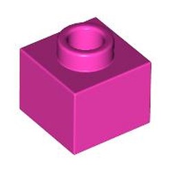 LEGO part 86996 Plate 1 x 1 x 2/3 with Open Stud in Bright Purple/ Dark Pink