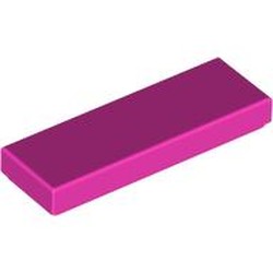 LEGO part 63864 Tile 1 x 3 in Bright Purple/ Dark Pink