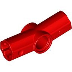 LEGO part 4450 Technic Axle and Pin Connector Angled #7 - 168.75° in Bright Red/ Red