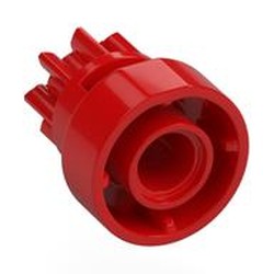 LEGO part 7557 Technic Gear 8 Tooth with Clutch on One Side in Bright Red/ Red