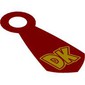 Neckwear Tie with Yellow 'DK' print