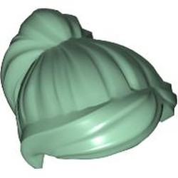 LEGO part 87990 Hair Ponytail and Swept Sideways Fringe in Sand Green