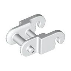 LEGO part 14696 Technic Link, Reinforced, with Beveled Edge in White