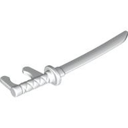 LEGO part 7373 Weapon Katana with Neck Bracket in White