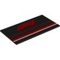 Tile 8 x 16 with Red F1 Logo, Red/White Lines print