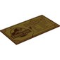 Tile 8 x 16 with Bottom Tubes with Gold Jurassic Park Logo, 'TYRANNOSAURUS REX', Stats print