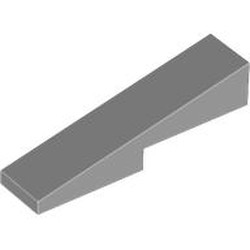 LEGO part 5654 Slope 1 x 4 with 1 x 2 Cutout in Medium Stone Grey/ Light Bluish Gray