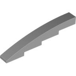 LEGO part 7217 Brick Curved 1 x 8 x 1 2/3 in Medium Stone Grey/ Light Bluish Gray