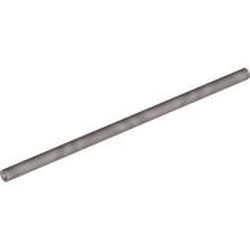 LEGO part 75c10 Hose Rigid 3mm D. 10L / 8.0cm in Silver Metallic/ Flat Silver