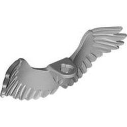 LEGO part 5684 Minifig Neckwear Wings Bird in Medium Stone Grey/ Light Bluish Gray