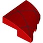 Slope Curved 2 x 2 with Stud Notch Left with Dark Red Webs print