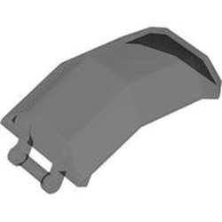 LEGO part 11289 Windscreen 4 x 4 x 4 2/3 with Handle in Trans-Black