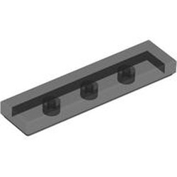 LEGO part 2431 Tile 1 x 4 with Groove in Trans-Black