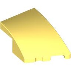 LEGO part 80178 Slope Curved 3 x 2 with Stud Notch Right in Cool Yellow/ Bright Light Yellow