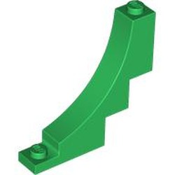 LEGO part 30099 Brick Arch 1 x 5 x 4 Inverted in Dark Green/ Green