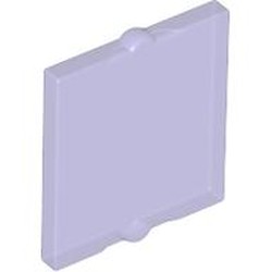 LEGO part 60601 Glass for Window 1 x 2 x 2 Flat in Transparent Bright Bluish Violet/ Trans-Purple