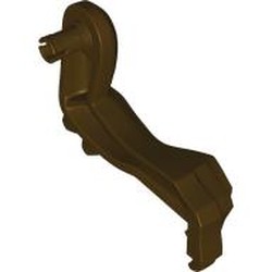LEGO part 68445 Animal Body Part, Dinosaur, Indominus Rex Arm, Left, with Elbow Spikes [PLAIN] in Dark Brown