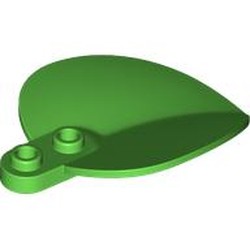 LEGO part 7096 Plant, Leaf/Petal 4 x 6 x 1 1 / 3 in Bright Green