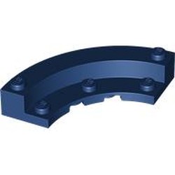 LEGO part 5532 Brick Round Corner 5 x 5 Macaroni with 1/3 Inner Side in Earth Blue/ Dark Blue